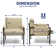 Doerr Set of 2 Upholstered Accent Chairs