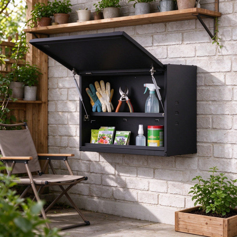1 Piece Steel Single Storage Cabinet - 50.01 cm H x 77.02 cm W x 31.82 cm D