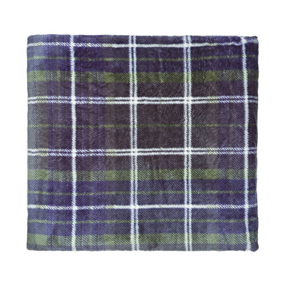 Brushed Tartan Check Throw