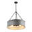 5-Light Hand-brushed Metal Drum Chandelier-1942317991
