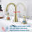 Widespread 2-handle Bathroom Faucet with Drain Assembly-81015342