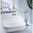 Bathroom Sink Faucet With Waterfall Stream And Finish Stainless Steel Spout For Easy Adjustment-124304138