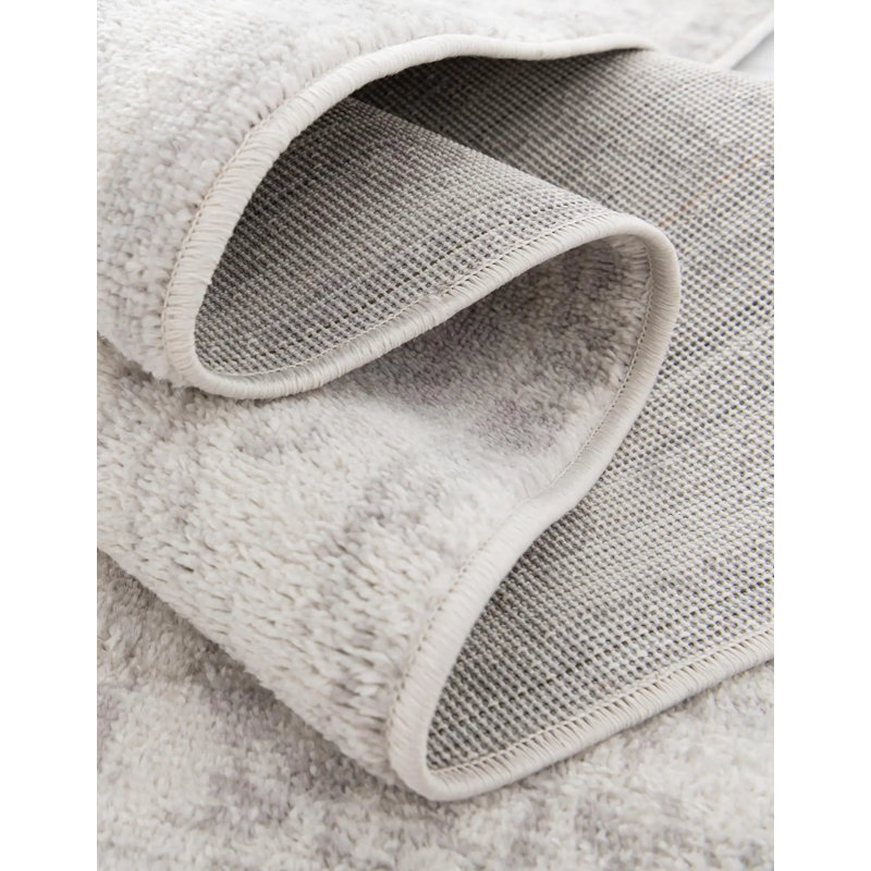Tapis oriental ivoire / gris Ariella, Rectangle 6 pi 1 po x 9 pi