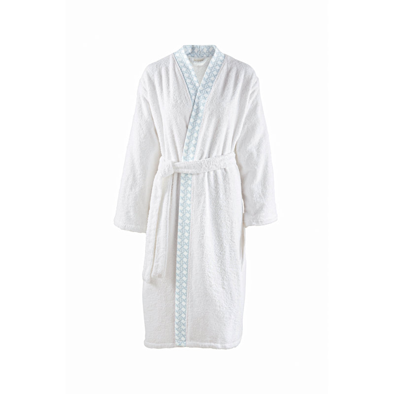 Hespérides Cotton Terry Cloth Above Knee Bathrobe, L