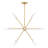 Buryl 8 - Light Steel Dimmable Sputnik Bulb Chandelier