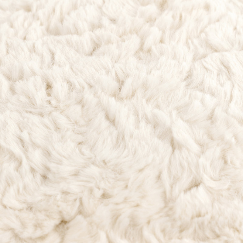 Megeve Square Cushion, White