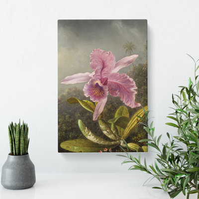 Pink Orchids by Martin Johnson Heade - Wrapped Canvas Painting
