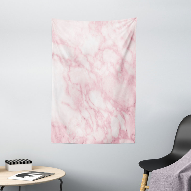Tapisserie en polyester et marbre, H 60 po x l 40 po