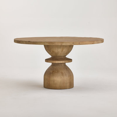 Pine Round Solid Wood Dining Table