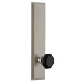 Grandeur Carré Tall Plate Privacy with Lyon Door Knob