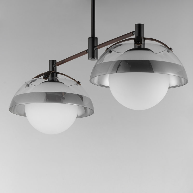 Domain 2 - Light Pendant, Gunmetal, Smoke/Clear