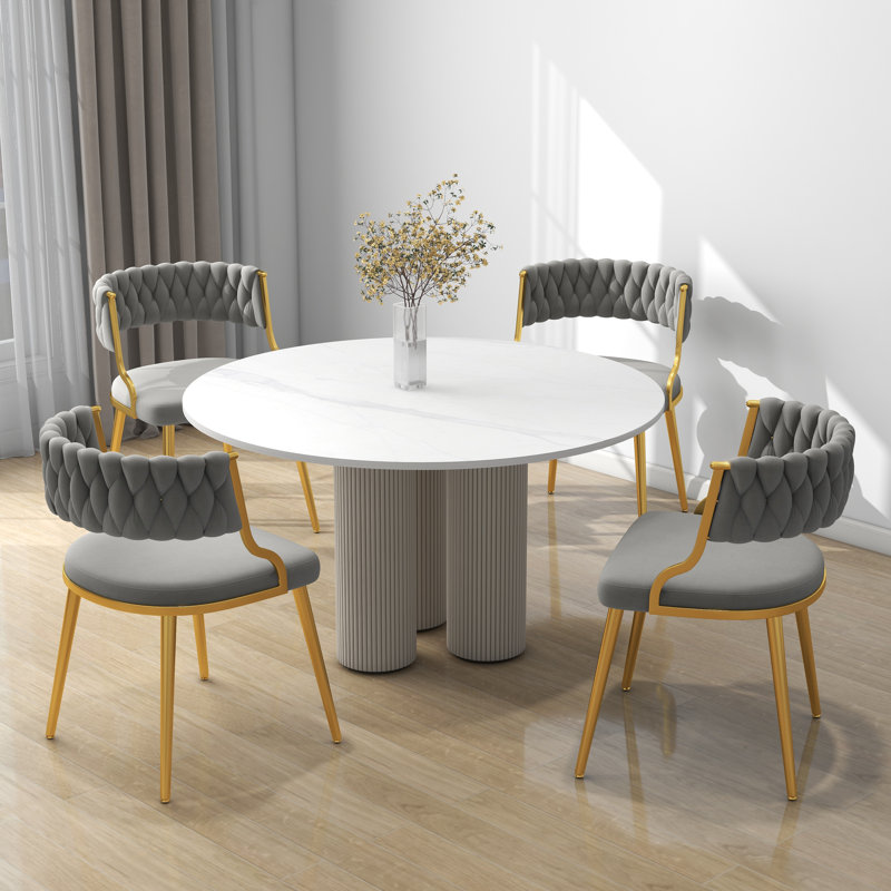 Christal Upholstery Dining Chair, Grey