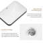 Lavabo de salle de bain encastré en céramique 22,05 po x 15,36 po x 6,7 po en céramique blanche, conception sans couture pour comptoir de meuble-lavabo-595068008