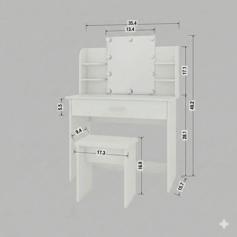 Une commode simple avec un tiroir simple.