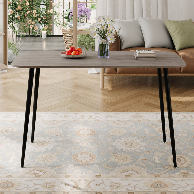 Metal Base Dining Table
