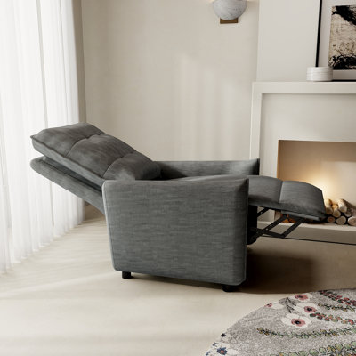 Modern Gray Recliners With Durable Metal Frame For Living Room