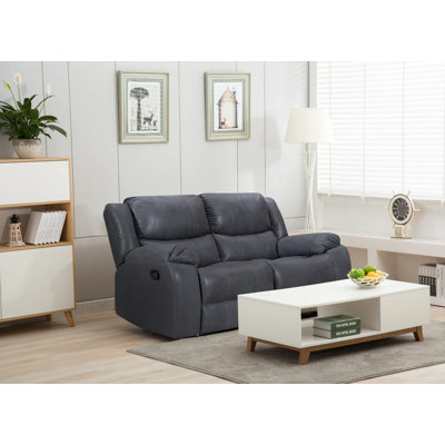 Byadbo 2 Seater Faux Leather Reclining Sofa