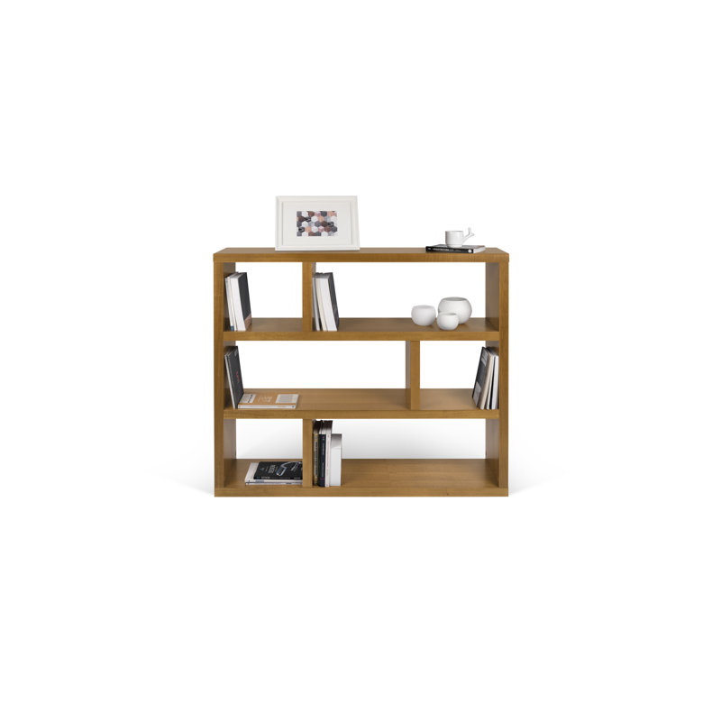 Chande Geometric Bookcase, Walnut