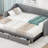 Twin XL To King Size Upholstered Daybed With Two Drawers-911144581