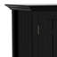 Buffet transitionnel en bois massif à 3 portes avec porte-bouteilles et tablettes réglables Bedford-468354011