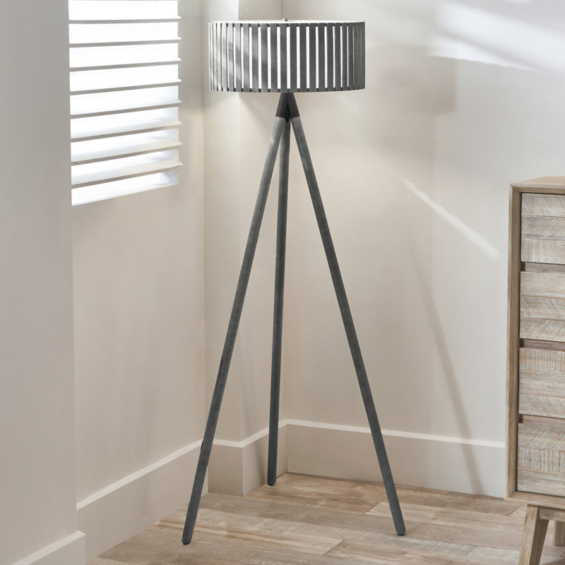 Rabanne Tripod Floor Lamp, Antique