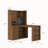 L-Shaped Computer Desk With Hutch And LED Light, Home Office Desk, Writing Desk, Corner Desk With Storage-567944254-553281733