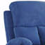 Tissu en lin bleu rembourré avec fonction d'inclinaison