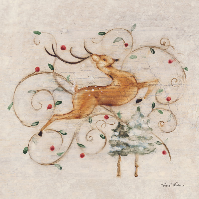 «Deer I» par Cheri Blum, H 12 po x l 12 po
