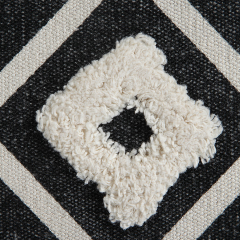 Handmade Boho Chic Over-tufted Ottoman Pouf