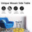 Table d'appoint pliante bistro bleu foncé