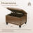 23.6" W Rectangle Upholstered Storage Ottoman-671574822