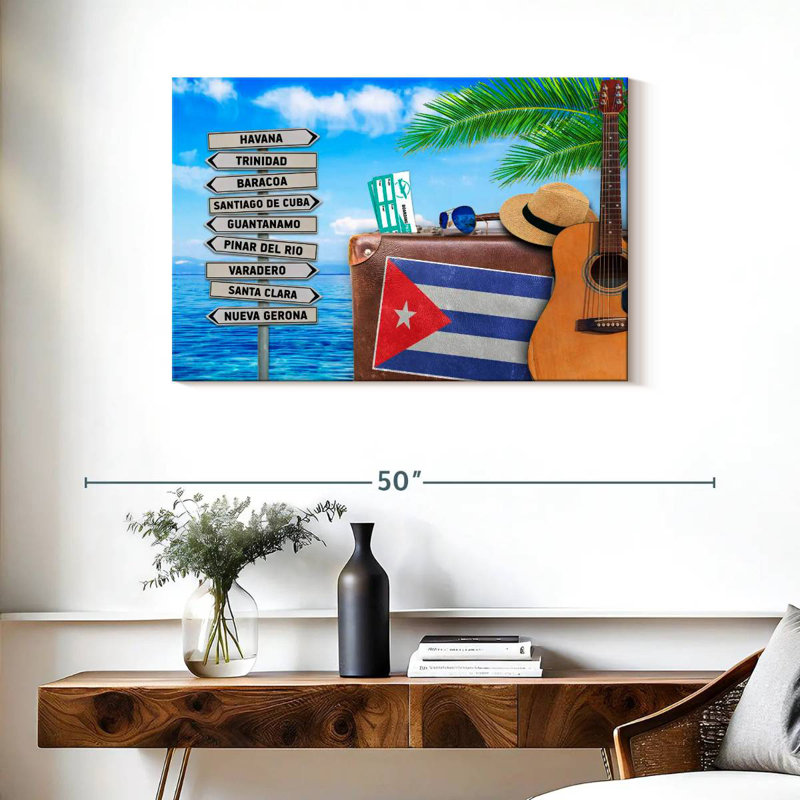 Borges Cuban Summer Holiday, H 24 po x l 36 po