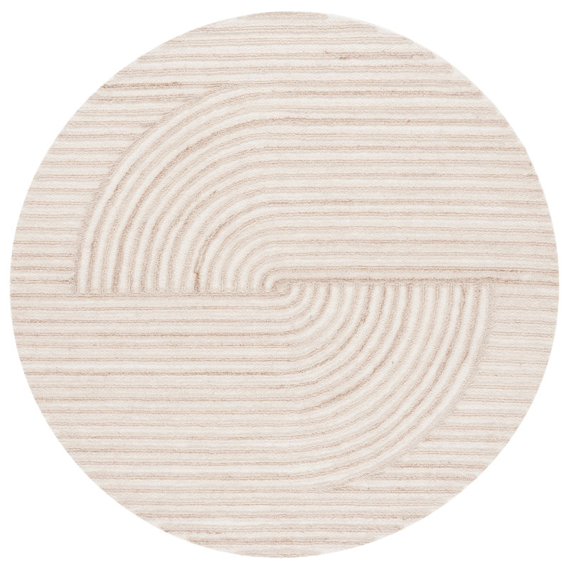 Fayga Southampton Hand Tufted Performance Abstract Rug, Round 6'