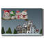 Christmas Christmas Owl Village sur impression sur toile-43196009