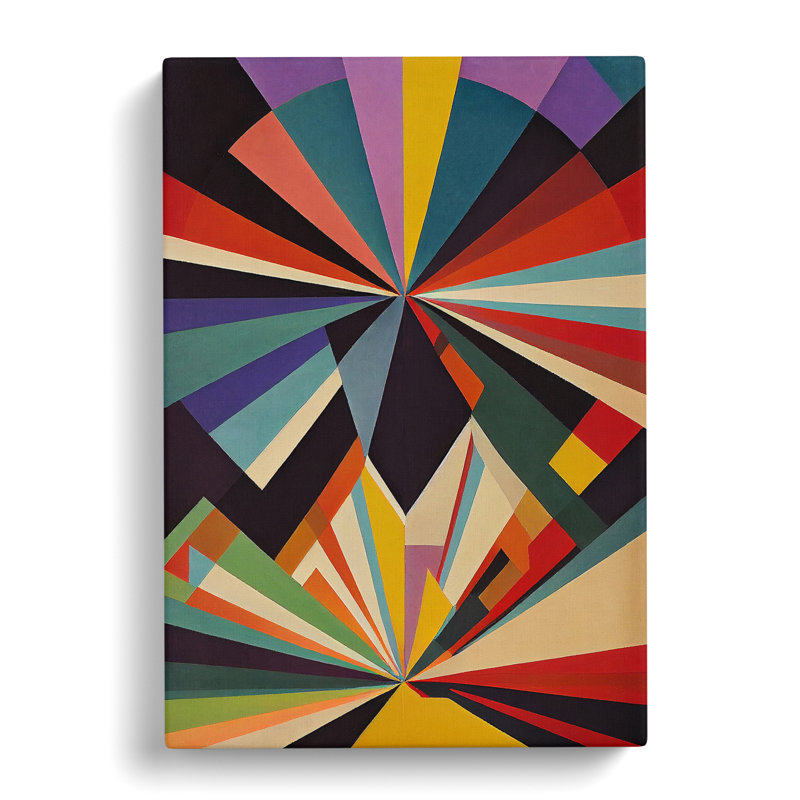 XC1022-3767X Retro Abstract Art No.3 - Wrapped Canvas Print