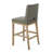 Upholstered Counter Stool with Solid Wood Frame