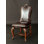 Muslin Upholstered Side Chair in Brown