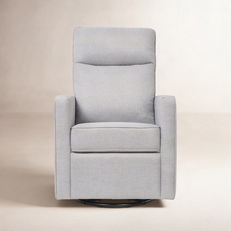 Gabby Pillowback Swivel Glider, Misty Gray