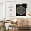 Impression sur toile noir et blanc Mandala-1381979271