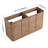 60" Freestanding Bathroom Vanity Base with Soft Close Doors