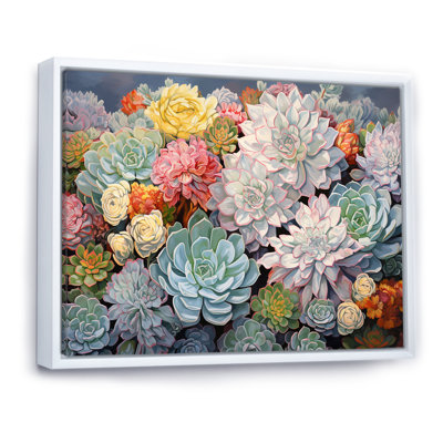 " Blue Succulent Dessert Charm "