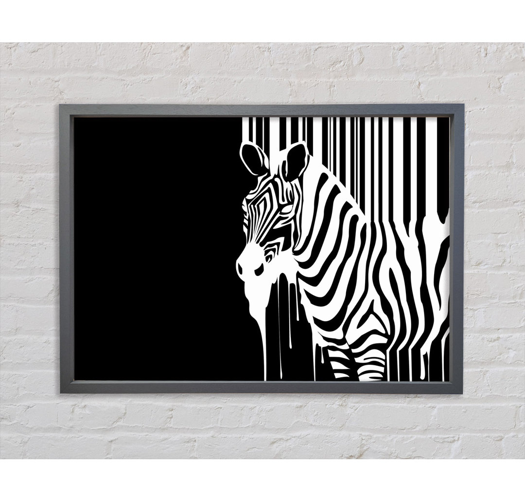 Schmelzendes Zebra - Druck