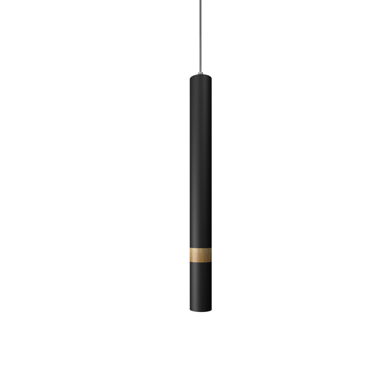 Luminaire suspendu Accord Focco, 19.68" H x 2.24" W x 2.24" D, Louro Freijo