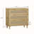 31.5" Bedroom Dresser 6-Drawers Rattan Storage Cabinet Rattan Drawer Wood Dresser-112385009