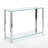 Schwenzer 43.25'' Glass Top Console Table