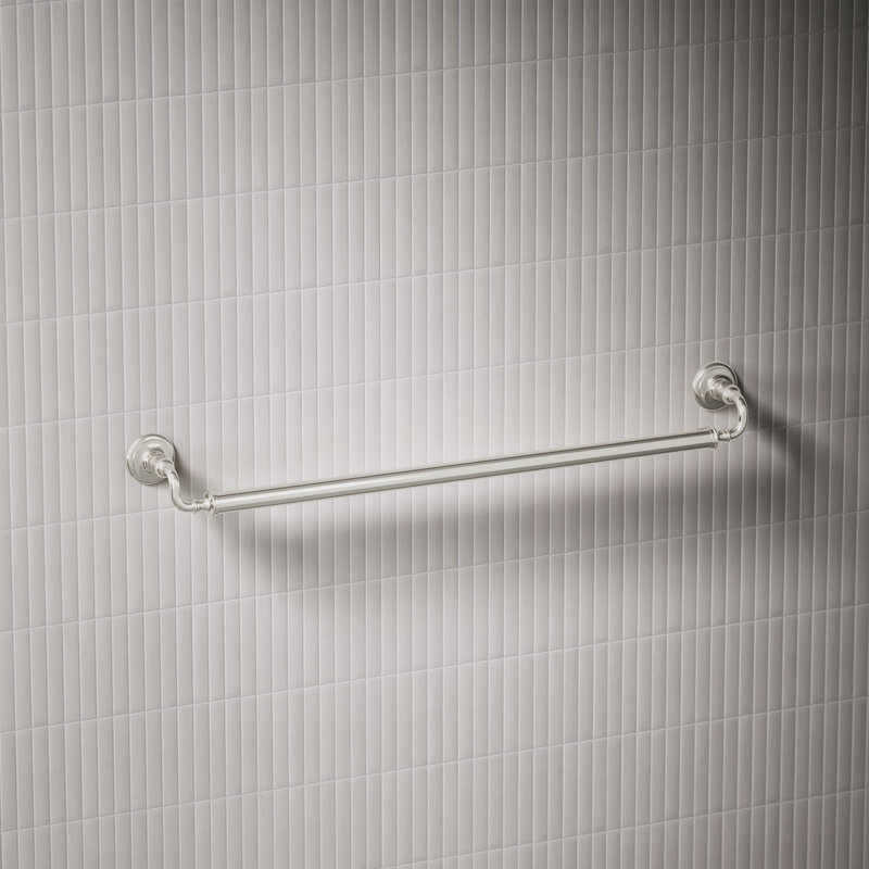 Artifacts Grab Bar, Polished Nickel, 12"W