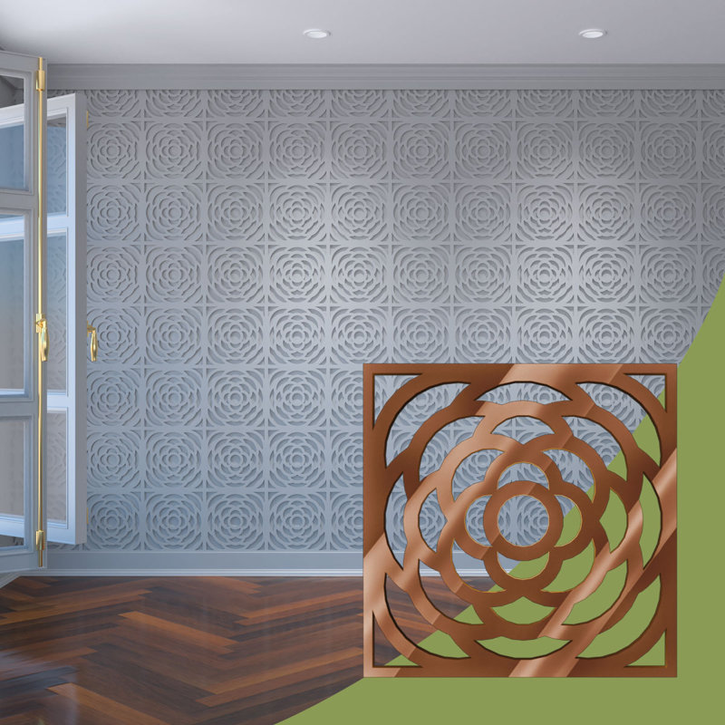 Petits panneaux muraux décoratifs en acrylique Edinburg, petit, l 11 3/8 po x H 11 3/8 po x T 1/8 po, miroir bronze, Bronze