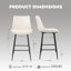 Ensemble de 3 tabourets de bar et de comptoir revêtus de similicuir-2069961943