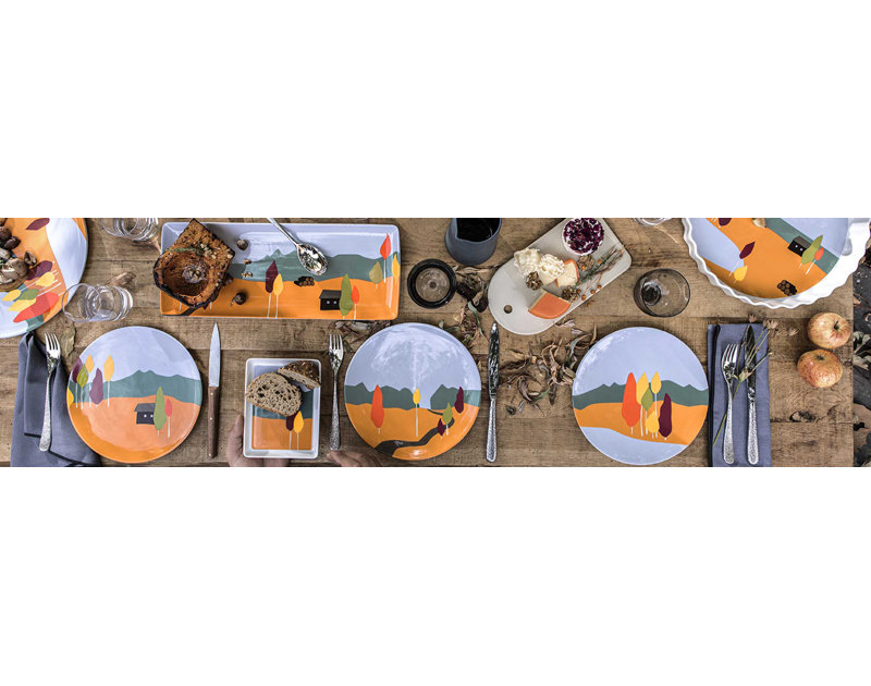 Destination Foret Porcelain China Platter