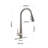 KISRAIS Pull Down Kitchen Faucet-70254690
